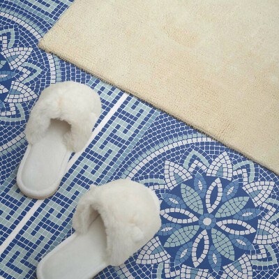 Samolepiaci panel na stenu Kvetinový mozaikový vzor