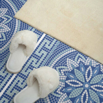 Samolepiaci panel na stenu Kvetinový mozaikový vzor