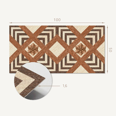 Samolepiaci panel na stenu Geometrické inšpirácie v modernom štýle