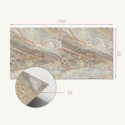 Obdĺžnikový panel na stenu Mramorová štruktúra s jemnými žilkami