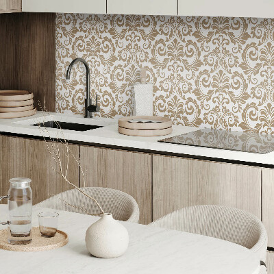 Obdĺžnikový panel na stenu Rastlinné dekorácie s ornamentami