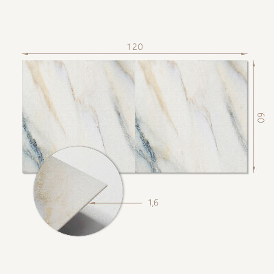 Obdĺžnikový stenový panel Mramorový motív v elegantnom štýle