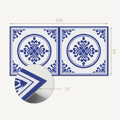 Obdĺžnikový panel na stenu Okrúhly motív s kvetinovými akcentmi