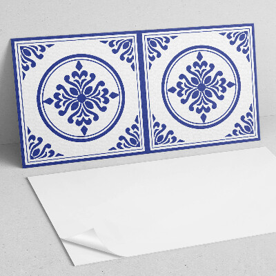 Obdĺžnikový panel na stenu Okrúhly motív s kvetinovými akcentmi