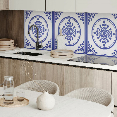 Obdĺžnikový panel na stenu Okrúhly motív s kvetinovými akcentmi