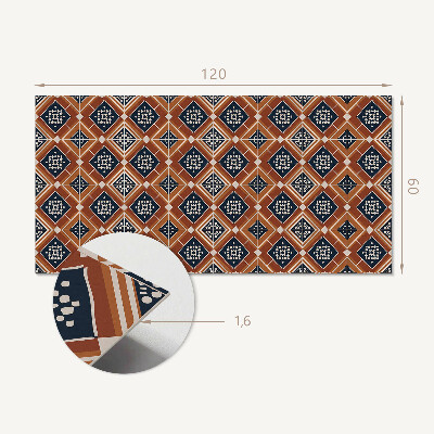 Samolepiaci panel na stenu Geometria v odtieňoch hnedej a bielej