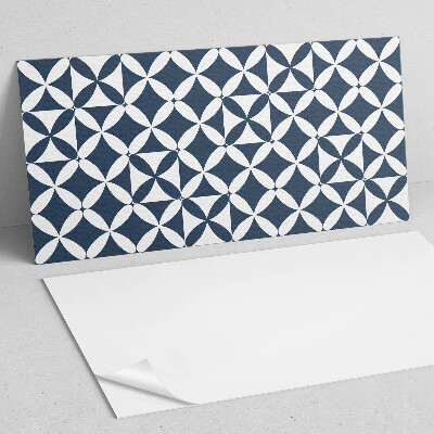 Obdĺžnikový stenový panel Kvetinový motív v geometrických tvaroch