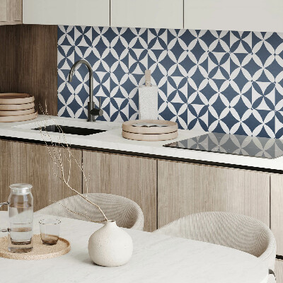 Obdĺžnikový stenový panel Kvetinový motív v geometrických tvaroch