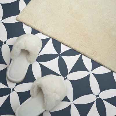 Obdĺžnikový stenový panel Kvetinový motív v geometrických tvaroch