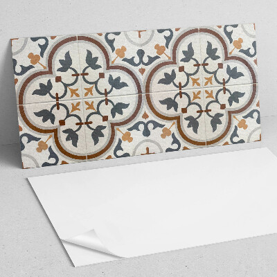 Obdĺžnikový panel na stenu Kockovaný kvetinový motív