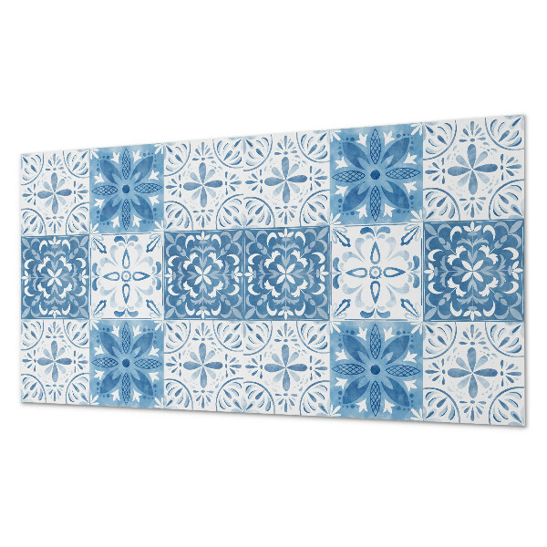 Obdĺžnikový stenový panel Kvetinové dlaždice v harmonickom usporiadaní