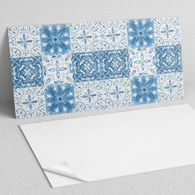 Obdĺžnikový stenový panel Kvetinové dlaždice v harmonickom usporiadaní