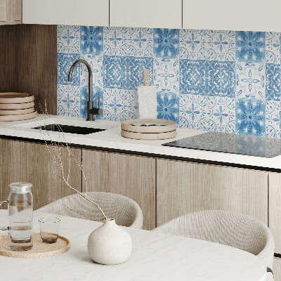 Obdĺžnikový stenový panel Kvetinové dlaždice v harmonickom usporiadaní