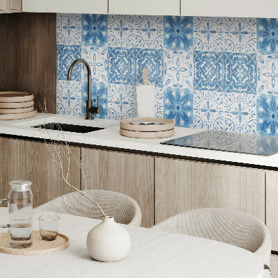 Obdĺžnikový stenový panel Kvetinové dlaždice v harmonickom usporiadaní