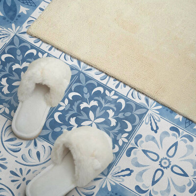 Obdĺžnikový stenový panel Kvetinové dlaždice v harmonickom usporiadaní