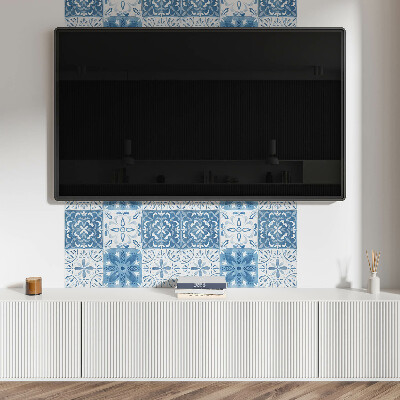 Obdĺžnikový stenový panel Kvetinové dlaždice v harmonickom usporiadaní