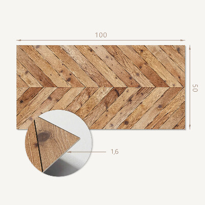 Obdĺžnikový panel na stenu Diagonálne usporiadanie dosiek v grafickom motíve