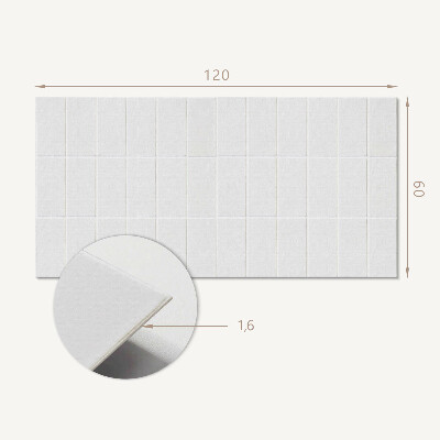 Obdĺžnikový stenový panel Mozaikový vzor obdĺžnikov