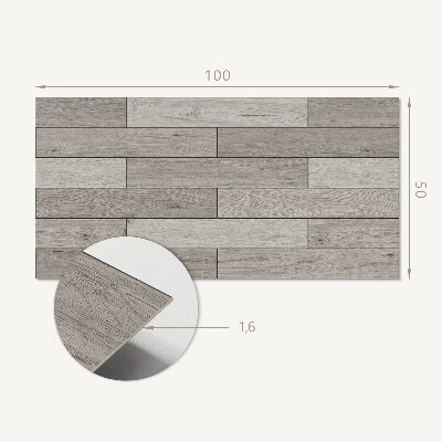 Obdĺžnikový panel na stenu Odtiene prírodného dreva
