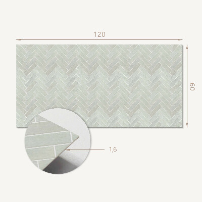 Obdĺžnikový panel na stenu Motív rybej kosti