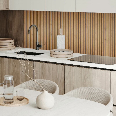 Samolepiaci panel na stenu Prírodné vertikálne dosky v tóne dreva