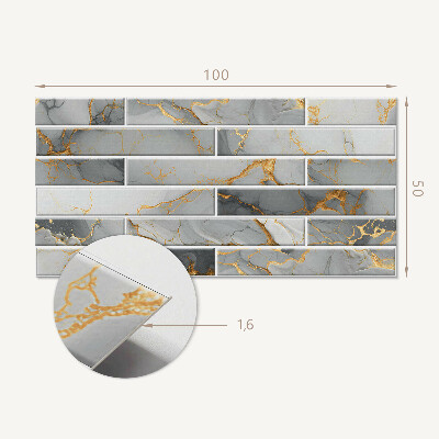 Obdĺžnikový panel na stenu Štýlový mramorový motív