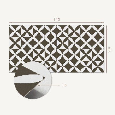 Samolepiaci panel na stenu Geometrický motív v abstraktnom štýle