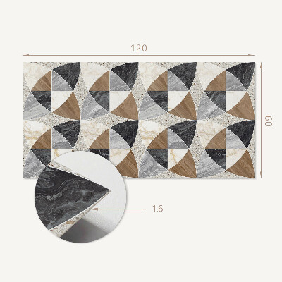 Samolepiaci panel na stenu Geometrický vzor dlaždíc