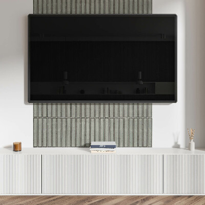 Samolepiaci panel na stenu Obdĺžnikové moduly v mriežkovom vzore