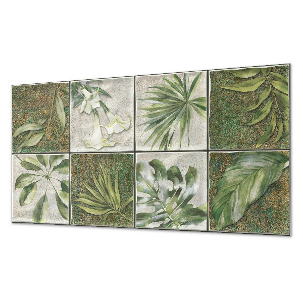 Samolepiaci panel na stenu Mozaikové listy z prírody