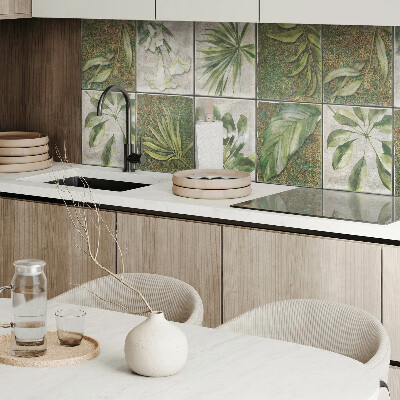 Samolepiaci panel na stenu Mozaikové listy z prírody