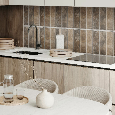 Obdĺžnikový panel na stenu Vertikálne pruhované dlaždice