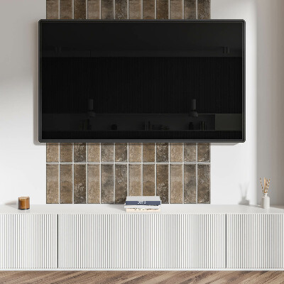 Obdĺžnikový panel na stenu Vertikálne pruhované dlaždice