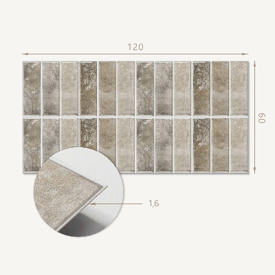 Obdĺžnikový stenový panel Geometrické dlaždice