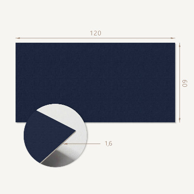 Obdĺžnikový stenový panel Tmavá námornícka modrá