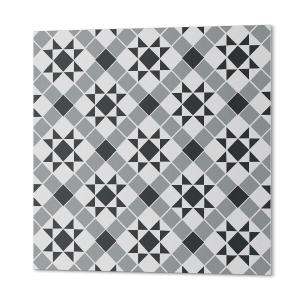 Štvorcový stenový panel Geometrické tvary s hviezdami