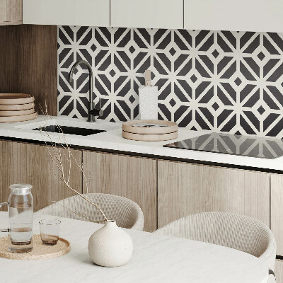 Štvorcový panel na stenu Kosoštvorcová geometria v modernej verzii