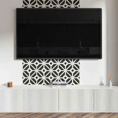 Štvorcový panel na stenu Kosoštvorcová geometria v modernej verzii