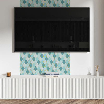 Štvorcový panel na stenu Dynamické tvary vo zvlnenej forme