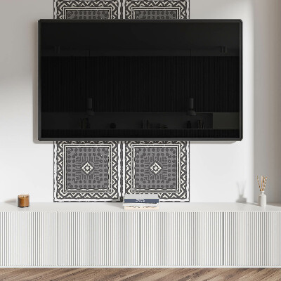 Samolepiaci panel na stenu Tvary v geometrických rámoch