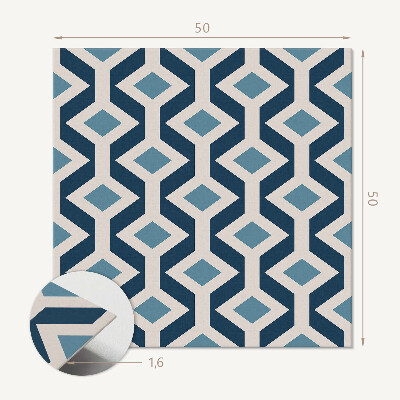 Štvorcový panel na stenu Geometrický vzor kosoštvorca