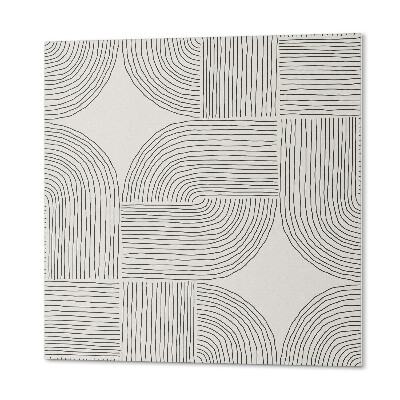 Štvorcový panel na stenu Abstraktné čiary v geometrickom štýle