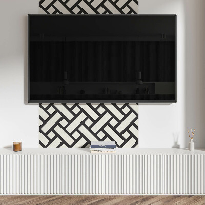 Štvorcový stenový panel Spleť geometrických tvarov