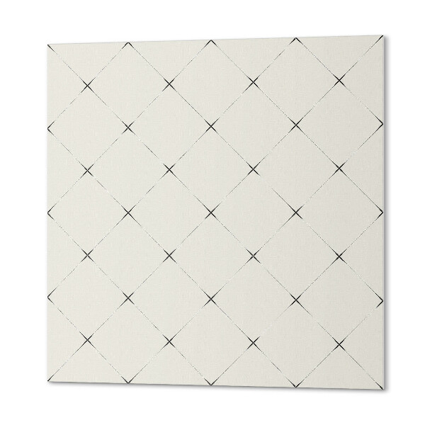 Štvorcový stenový panel Kosoštvorcová geometria v minimalistickom štýle