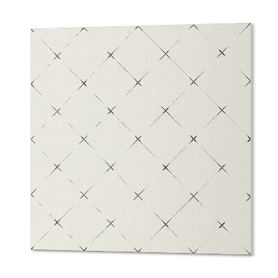 Štvorcový stenový panel Kosoštvorcová geometria v minimalistickom štýle