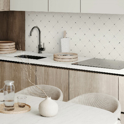 Štvorcový stenový panel Kosoštvorcová geometria v minimalistickom štýle