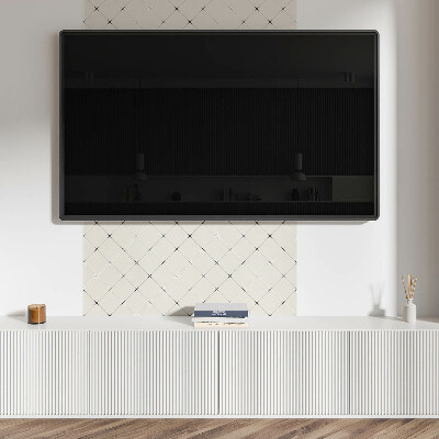 Štvorcový stenový panel Kosoštvorcová geometria v minimalistickom štýle