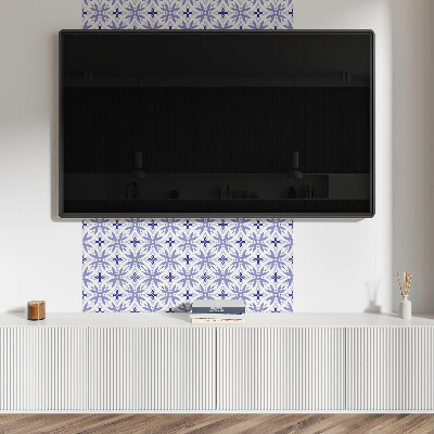 Štvorcový stenový panel Kvetinové tvary v geometrii
