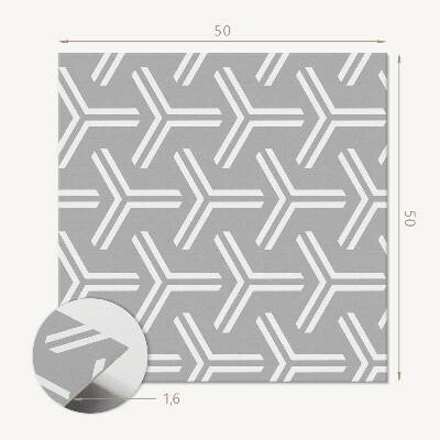 Samolepiaci panel na stenu Motív šípky v geometrickom prevedení