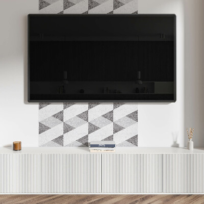 Štvorcový panel na stenu Hra kontrastov v geometrických formách